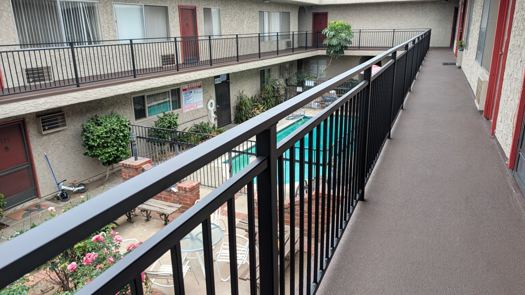 Covina apartment balcony repairs and walkway waterproofing under SB 721