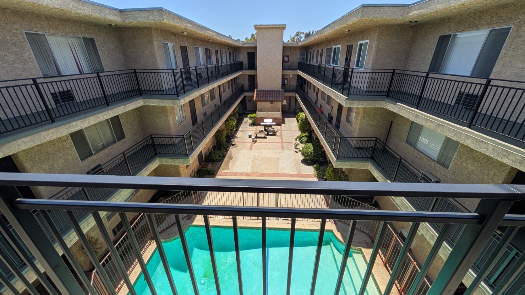 SB 721 inspection repairs in a Canoga Park apartment with walkway waterproofing