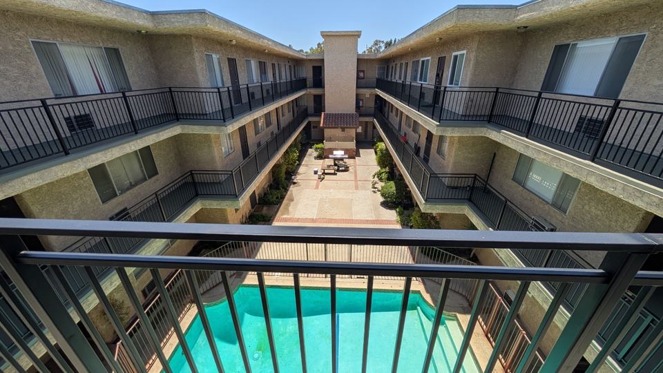 SB 721 inspection repairs in a Canoga Park apartment with walkway waterproofing